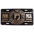 POW MIA License Plate Black & Yellow