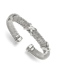 Leslies Sterling Silver Polished Flexible Bangle