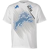 Reebok Detroit Lions Lined Up T-Shirt - White (X-Large)