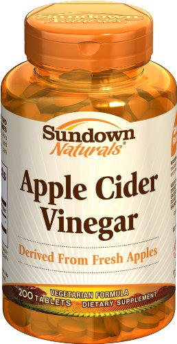 Huge save ondoes cider vinegar help you lose weight Sundown Apple Cider Vinegar, 200 Tablets (Pack of 4)