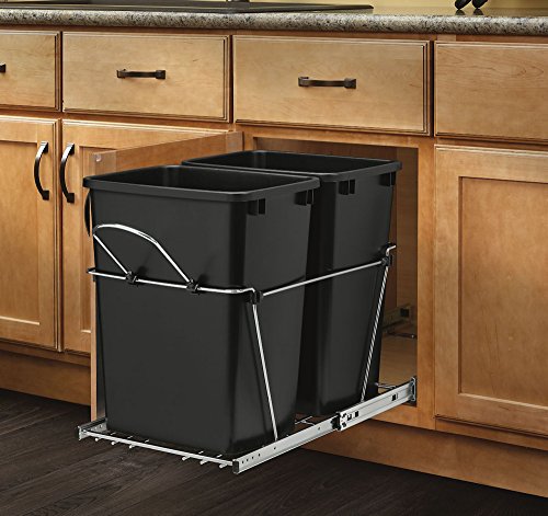 Rev-A-Shelf - RV-18KD-18C S - Double 35 Quart Pullout Waste Containers