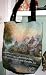 Thomas Kincaid Tapestry Tote Bag Cobblestone Bridge