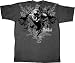 Batman Dark Knight Face Art Graphic Charcoal T-shirt Tee