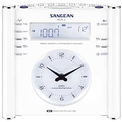 Sangean RCR-3 Uhrenradio (MW/UKW Tuner, LCD) wei�