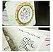 DECORA 6pcs Greeting Round Wooden Rubber Stamp(Miss You/for You/Thank You/Love/My Friend/Good Luck)