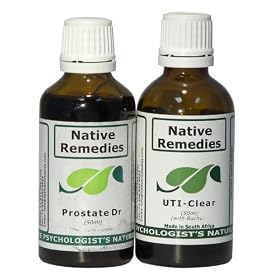 Native Remedies Prostate Dr. and UTI-Clear ComboPack to promote prostate health and treat UTIs