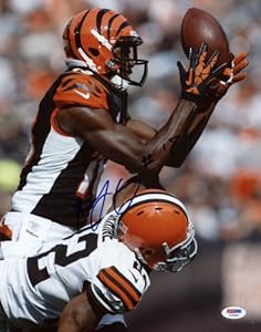 BENGALS A.J. GREEN SIGNED AUTHENTIC 11X14 PHOTO AUTOGRAPHED CERTIFICATE OF AUTHENTICITY PSA/DNA #T18649