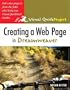 Creating a Web Page in Dreamweaver: Visual QuickProject Guide