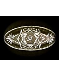 Vintage Oval Anchor Hocking Star of David Relish Tray/Candy Dish (Approx 8.5" long and 4" across)
