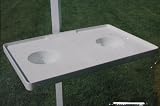 Canopy Caddy Attachable Table (pole / umbrella tray & cup holder - camping & tailgate accessories)