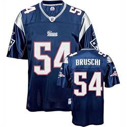 Teddy Bruschi #54 New England Patriots NFL Replica Player Jersey By Reebok (Team Color)
