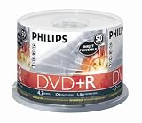 Philips 4.7GB 16X Inkjet Printable DVD+R (50pk Spindle, White) 51uhpLtsP1L. SL160 Philips 4.7GB 16X Inkjet Printable DVD+R (50pk Spindle, White)