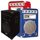 Soundlab Black 8 Ohm 250W RGP500 MkII 382mm Speaker Cabinet. Boxed