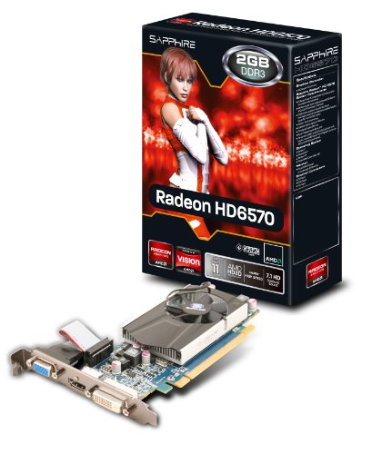 Sapphire HD6570 Grafikkarte (PCI-e, 2GB, GDDR3 Speicher, Dual-DVI, HDMI) Preisvergleich