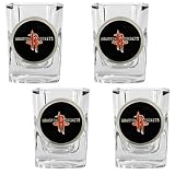 Houston Rockets NBA 4pc Square Shot Glass Set