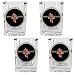 Houston Rockets NBA 4pc Square Shot Glass Set by Great American Products