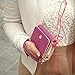 Envelope Wallet Purse Phone Case for iPhone 4 4S 5 5S Samsung S2 (Purple)