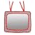 Baby Crib Mirror - Black, White & Red- Infant-Stim