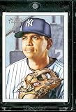 2007 Bowman Heritage # 190a Alex Rodriguez - New York Yankees - Baseball Card in a Protective Display Case