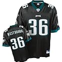 Brian Westbrook Jersey: Reebok Black Replica #36 Philadelphia Eagles Jersey