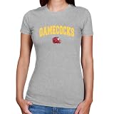 NCAA Jacksonville State Gamecocks Ladies Ash Logo Arch T-shirt