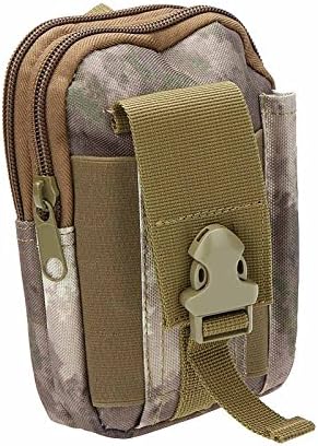 Multipurpose 10 Colors Tactical Molle Holster Pouch Belt Loops Waist Packs Phone Bag Pocket Fanny Pack Money for Iphone 6 6s 5s 6 Plus Samsung Galaxy Note N9000 Edge S6 + 1 Pcs Key Ring Rope (At)