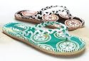 Zehentrenner Flip Flop von Roxy textil in braun