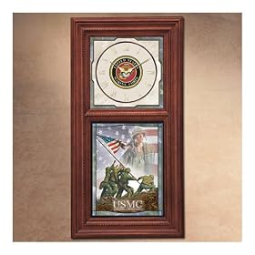 Light Of Freedom USMC Collectible Wall Clock