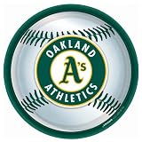 Oakland Athletics Baseball Round Dinner Plates (18) Party Supplies
