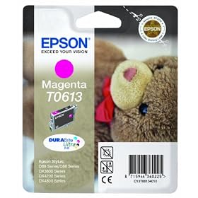 Epson Original T061340  Magenta Ink Cartridge for Stylus D68/D88/DX3800/DX4200/DX4800 (Teddy)