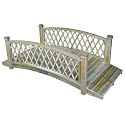 Garden Odyssey M1228972 6ft Natural Wood Lattice Garden Bridge