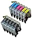 11 Pack Compatible With Brother LC-61 , LC-65 , LC61 , LC65 5 Black, 2 Cyan, 2 Magenta, 2 Yellow Compatible With Brother MFC-J410, DCP-145C, DCP-165C, DCP-195C, DCP-375-CW, DCP-385C, DCP-395-CN, DCP-585-CW, DCP-6690-CW, DCP-J125, DCP-J315-W, DCP-J515-W, DCP-J715-W, MFC-250C, MFC-255-CW, MFC-290C, MFC-295-CN, MFC-490-CW, MFC-495-CW, MFC-5490-CN, MFC-5890-CN, MFC-5890-CN, MFC-5895-CW, MFC-6490-CW, MFC-6890CD-W, MFC-790-CW, MFC-795-CW, MFC-990-CW, MFC-J220, MFC-J265-W, MFC-J270-W, MFC-J410, MFC-J410-W, MFC-J415-W, MFC-J615-W, MFC-J630-W. Ink Cartridges for inkjet printers. LC 61 BK , LC 61BK , LC 61C , LC 61Y , LC-61 BK , LC-61BK , LC-61C , LC-61Y , LC61 BK , LC61 C , LC61BK , LC61C , LC61M , LC61Y , LC65BK , LC65C © Blake Printing Supply