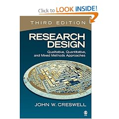 Research Design: Qualitative, Quantitative, and Mixed Methods Approaches