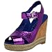 Apepazza Women's Rhoslyn Wedge,Bright Lilac,6 M US