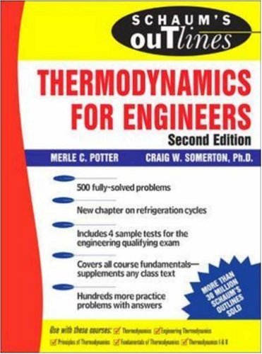 Schaum's Outline of Thermodynamics for Engineers, 2nd edition (Schaum's Outline Series)