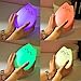 HJIAN Portable LED Children Night Light Silicone Night Lamp Rechargeable Silicone Soft Baby Nursery Lamp Sensitive Tap Control for Baby Bedroom (C)