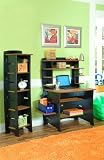 Legare 36-Inch Student Desk with Hutch, Wheat and Ebony