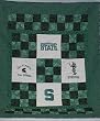MSU Pieced Quilted Throw.