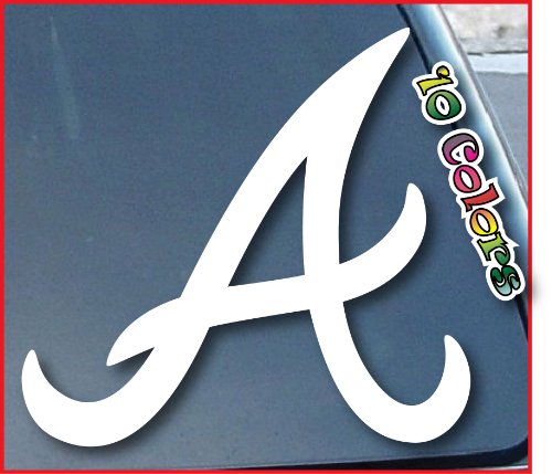 Atlanta Braves Car Window Vinyl Decal Sticker 4