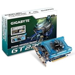 Gigabyte nVidia GeForce GT220 Grafikkarte (PCI-e, 1GB GDDR3 Speicher, HDMI, DVI, 1 GPU) Full Retail