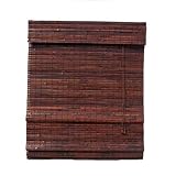 Lewis Hyman 0244627 Mahogany Kona Roman Shade. 27' W x 72' L