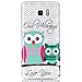 Urberry Note 5 Case, [Owl Twins Pattern] Flexible TPU Gel Rubber Soft Skin Protective Case Cover for Samsung Galaxy Note 5 and a Stylus