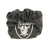 Oakland Raiders Black Pony Tail Holder
