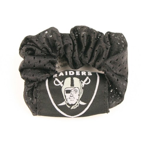 Oakland Raiders Black Pony Tail Holder