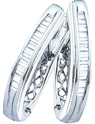 0.25CTW DIAMOND FASHION HOOPS