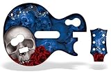 Guitar Hero 3 Faceplate Skin for Xbox 360 / PS3 - Skulls Blue