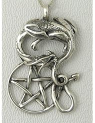 The Dragons Pentacle Pendant in Sterling Silver