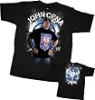 WWE World Wrestling Entertainment John Cena Spinebuster Black T-Shirt Tee