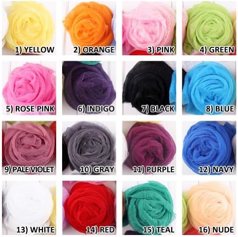 LOCOMO Multi Color Scarf Shawl Wrap Wavy Ruffle Crinkle FAF019s10 Gray