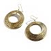 Jewelry : Ethnic Brass Hoop Dangle Earrings